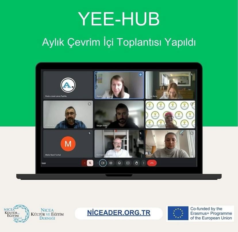 Yee-Hub projemizin aylık çevrim içi toplantısı gerçekleşti !