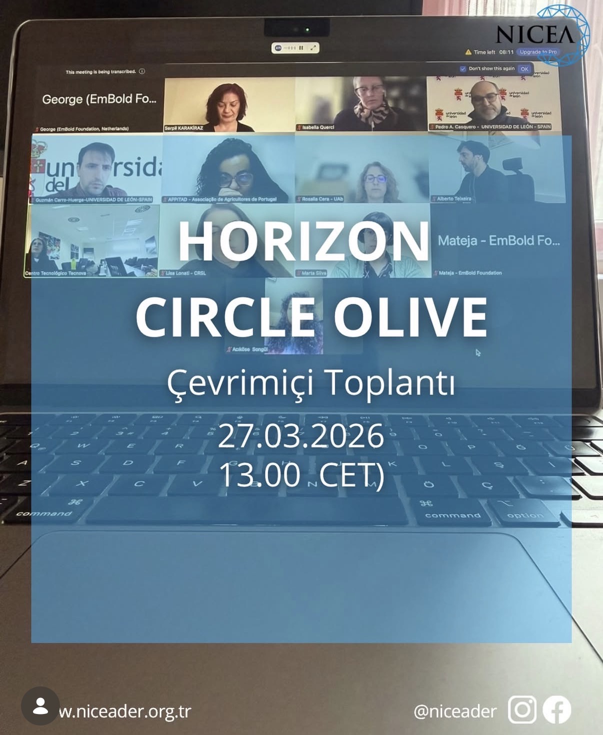 Hazırlamakta olduğumuz Horizon Circle Olive projesi kapsamında tanışma ve görev dağılımı toplantımızı başarıyla gerçekleştirdik. 