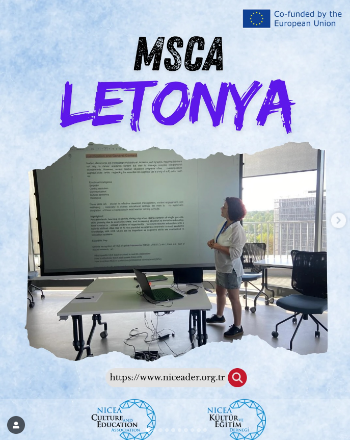 Derneğimizin kurucu üyelerinden Serpil Karakiraz, Avrupa Birliği’nin prestijli araştırma programlarından MSCA kapsamında, Letonya Üniversitesi’nde düzenlenen Proje Yazma Kampına katılım sağlamıştır.