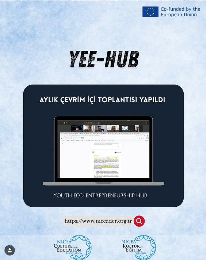 Yee-hub projemizin aylık çevrimiçi toplantısı gerçekleşti. 
